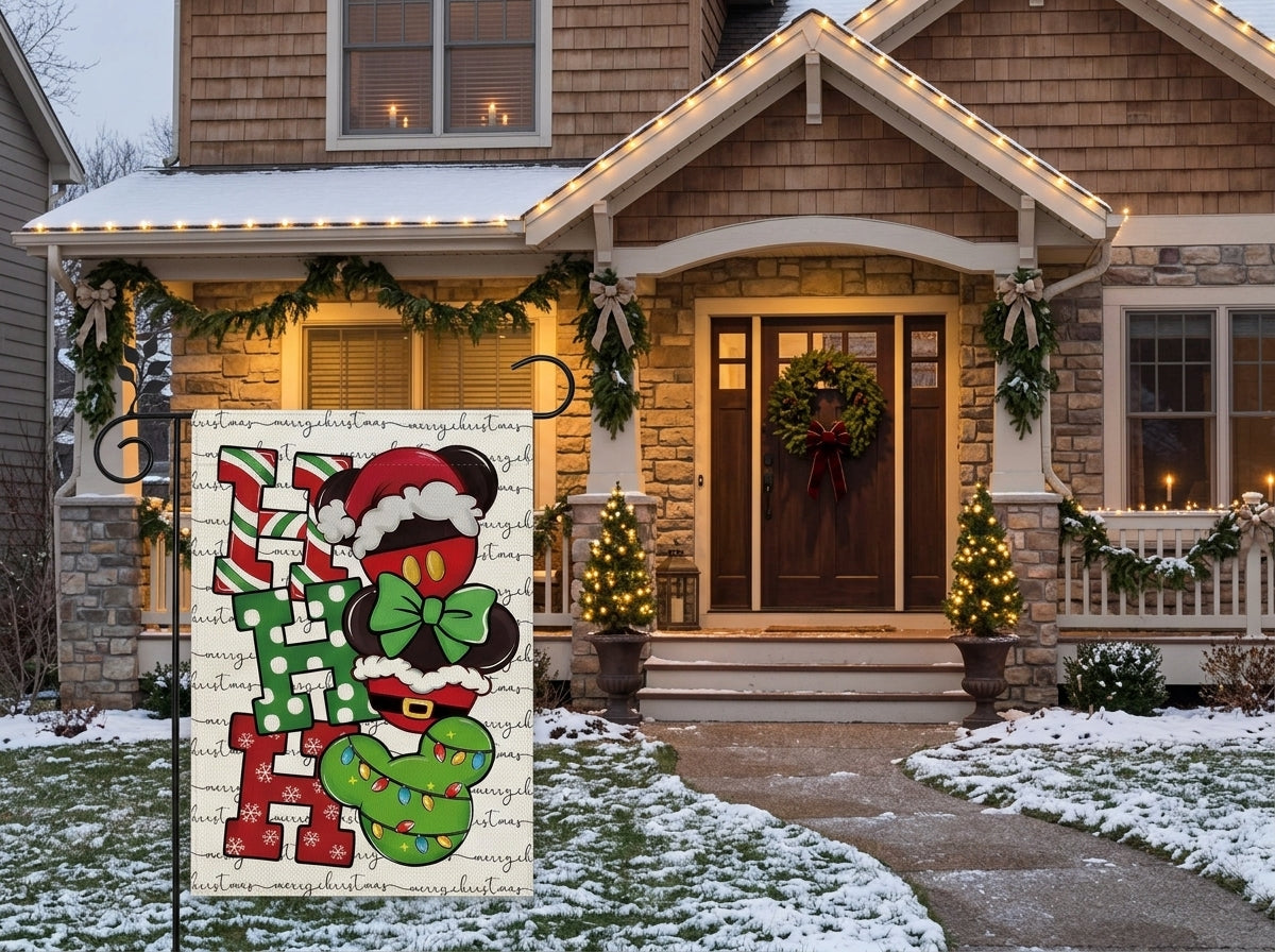 HOHOHO Christmas Garden Banner