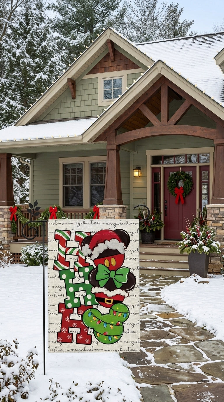 HOHOHO Christmas Garden Banner
