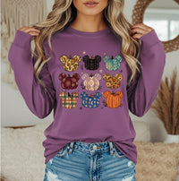 Thumbnail for Long Sleeves -Berry 3 X 3 Festive Pumpkin Tee (Pre-Order)