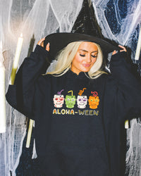 Thumbnail for Hoodie Black Aloha-Ween  (Pre-Order)