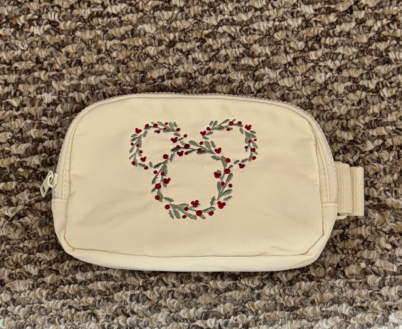 Wreath Embroidered Cream Sling Bag (Pre-Order)
