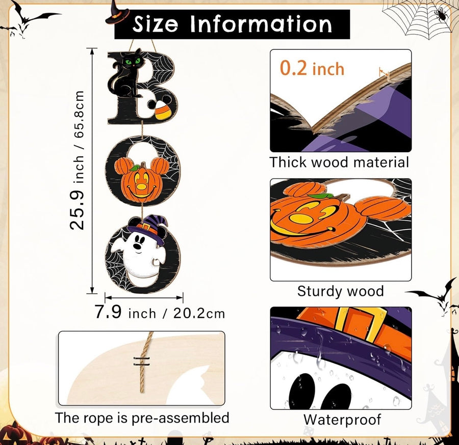 Hanging Boo Wall Sign (Pre-Order)