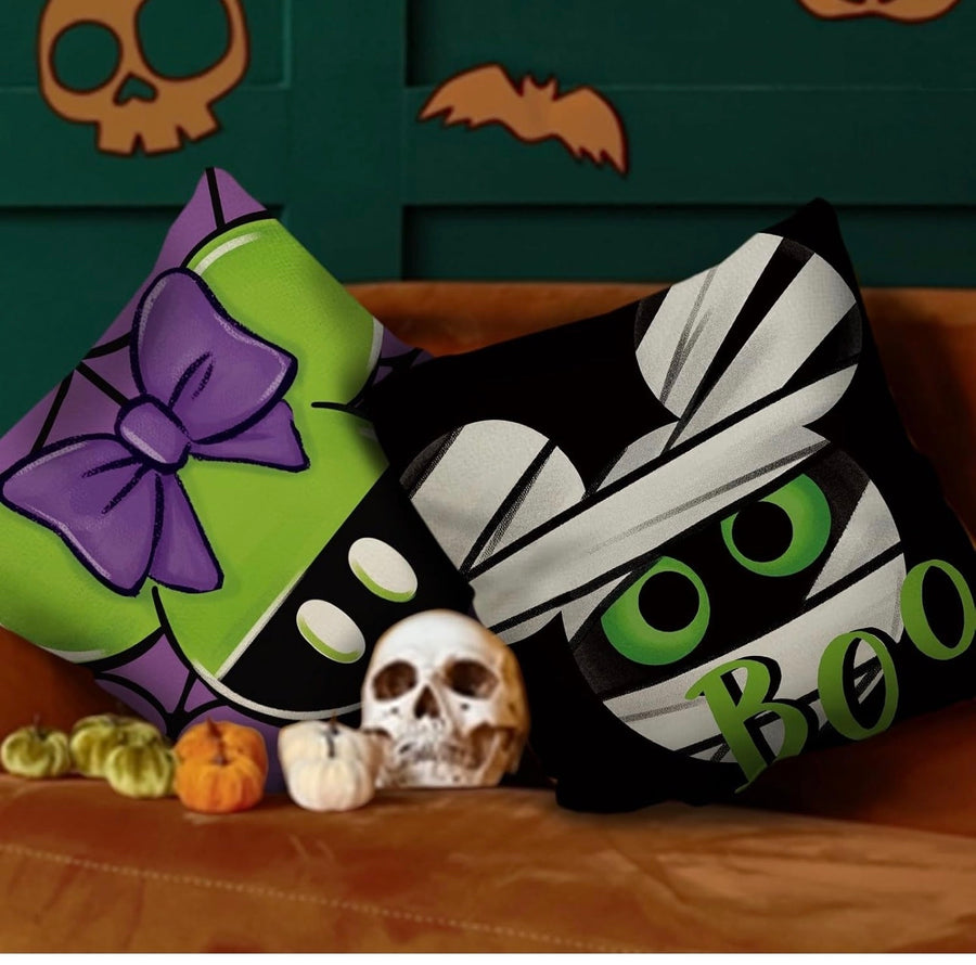 Set of 4 Halloween Pillow Covers (Pre-Order)
