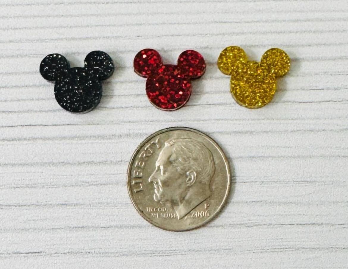 Glitter Mouse Stud Trio Earrings