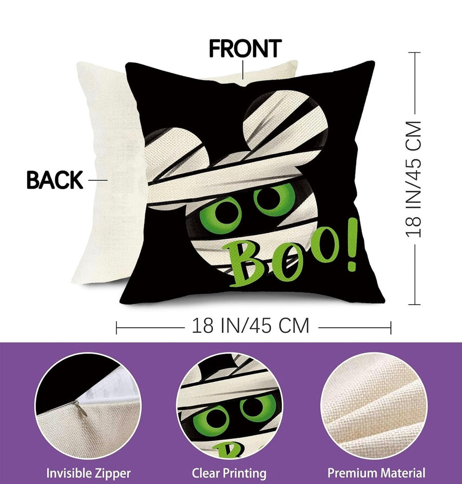 Set of 4 Halloween Pillow Covers (Pre-Order)