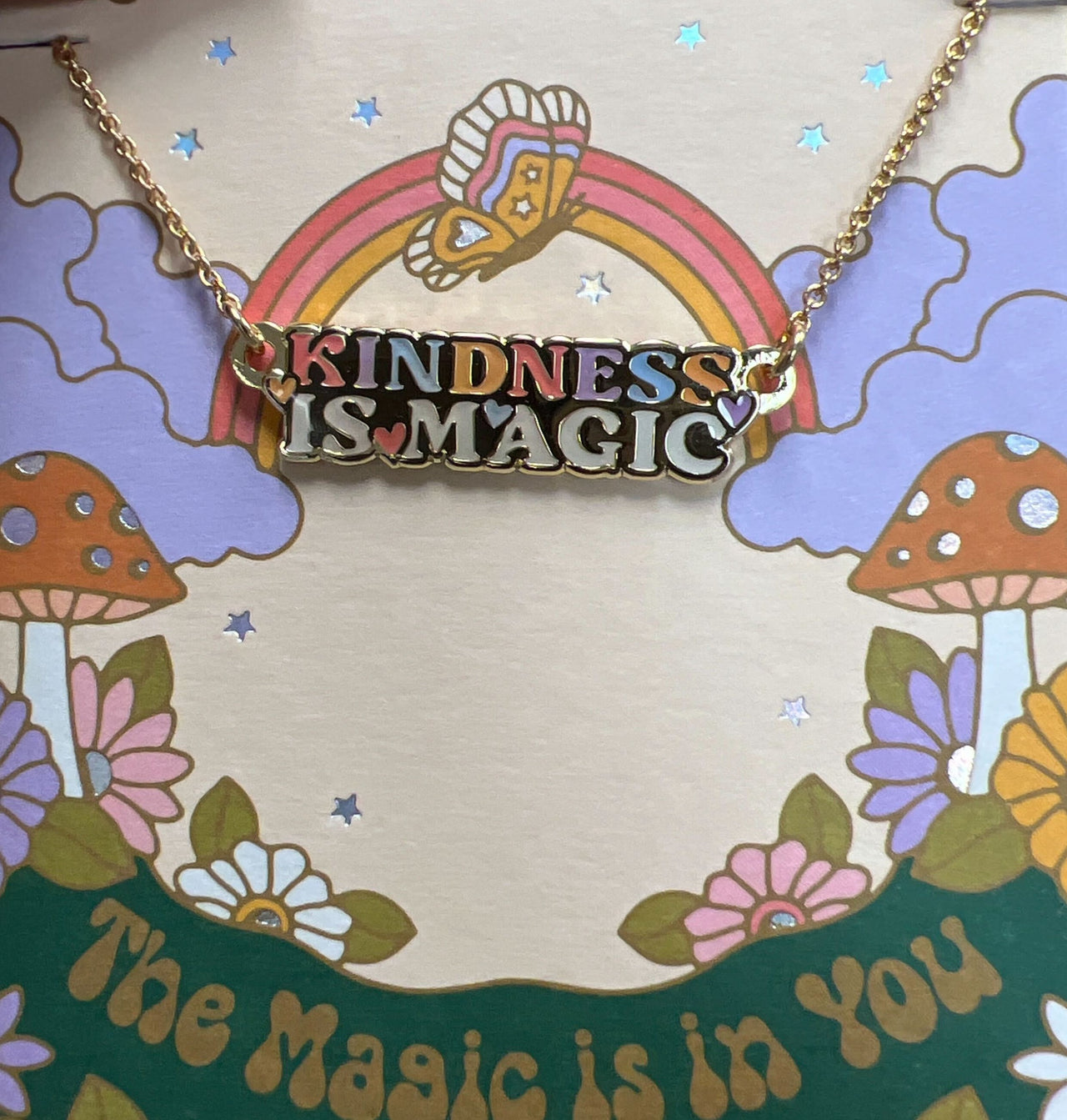 Kindness Is Magic Inspirational Necklace