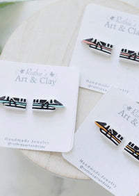Thumbnail for Clay Stud Monorail Earrings (Pre-Order)