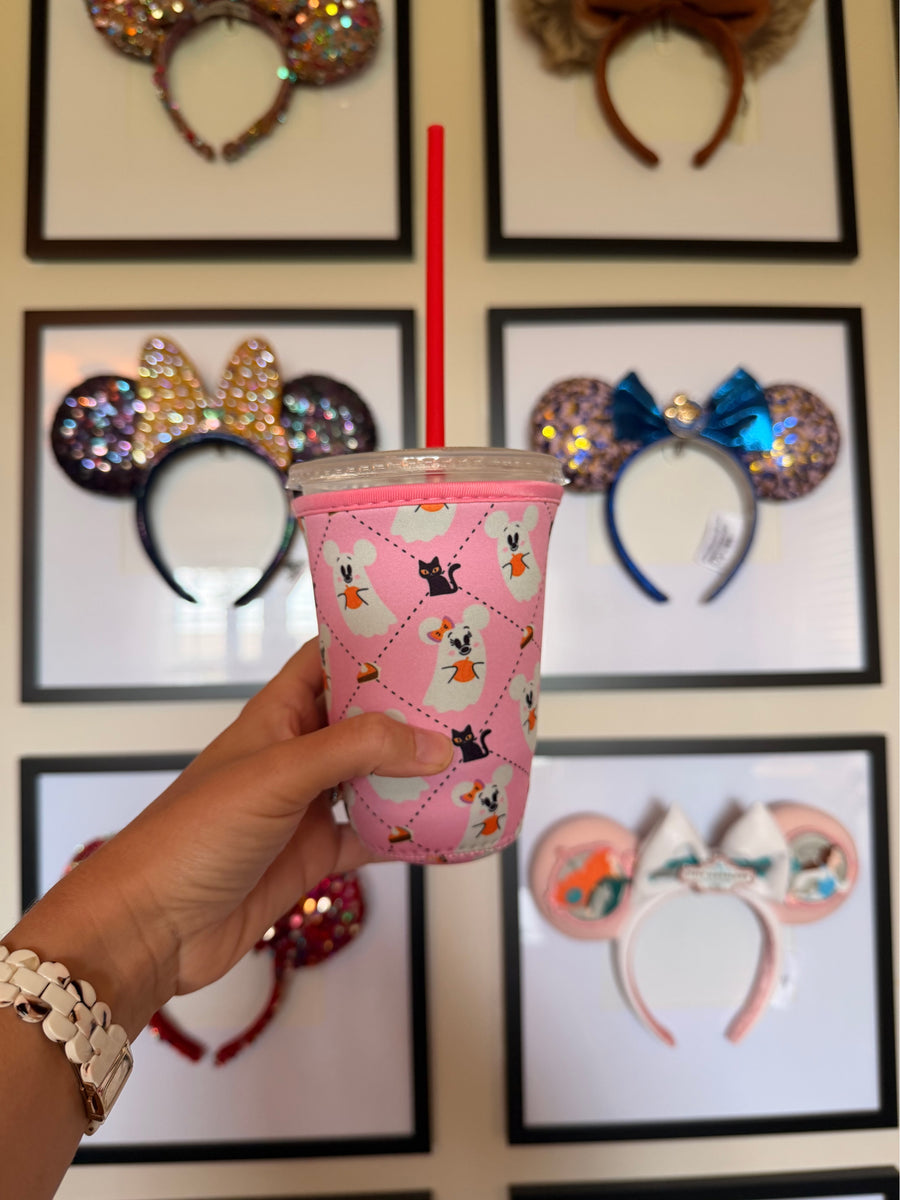 Pink Ghostie Cup Sleeve (Pre-Order)
