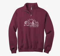Thumbnail for Maroon Quarter Zip What A Wonderful World Embroidered  (Pre-Order)