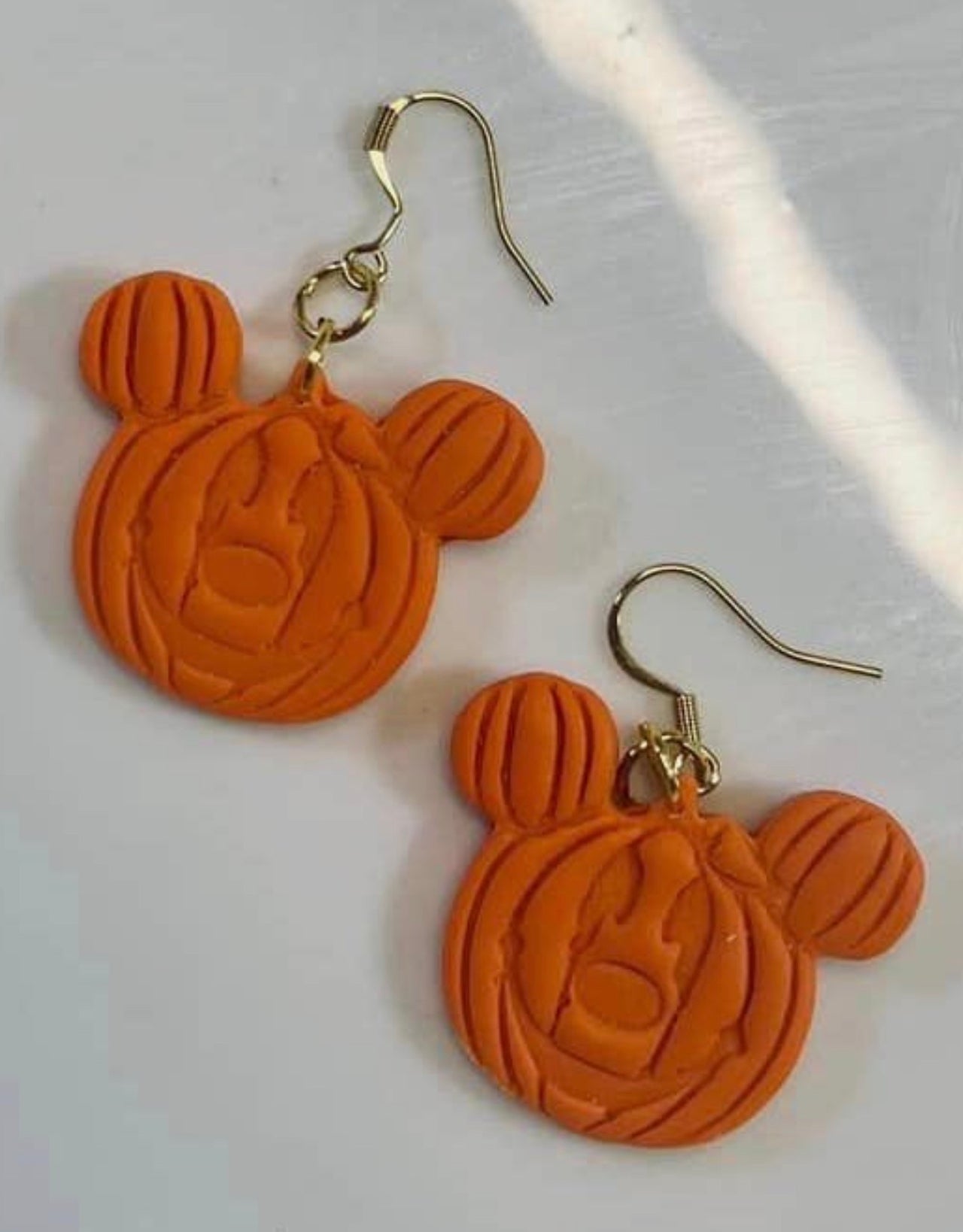 Clay Pumpkin Dangle Earrings  (Pre-Order)