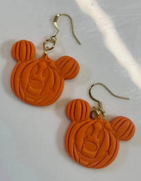 Thumbnail for Clay Pumpkin Dangle Earrings  (Pre-Order)