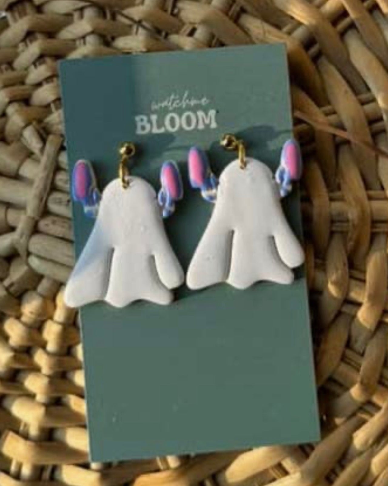 626 Ghostie Clay Dangle Earrings (Pre-Order)