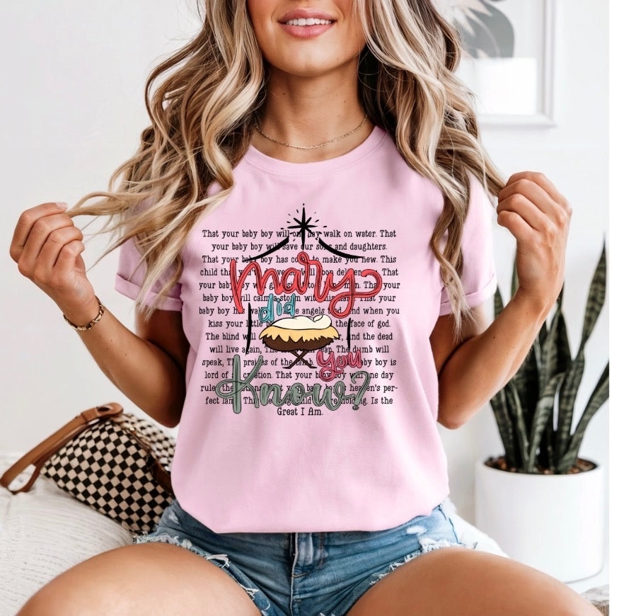 Blossom Mary Did You Know Tee (Pre-Order)