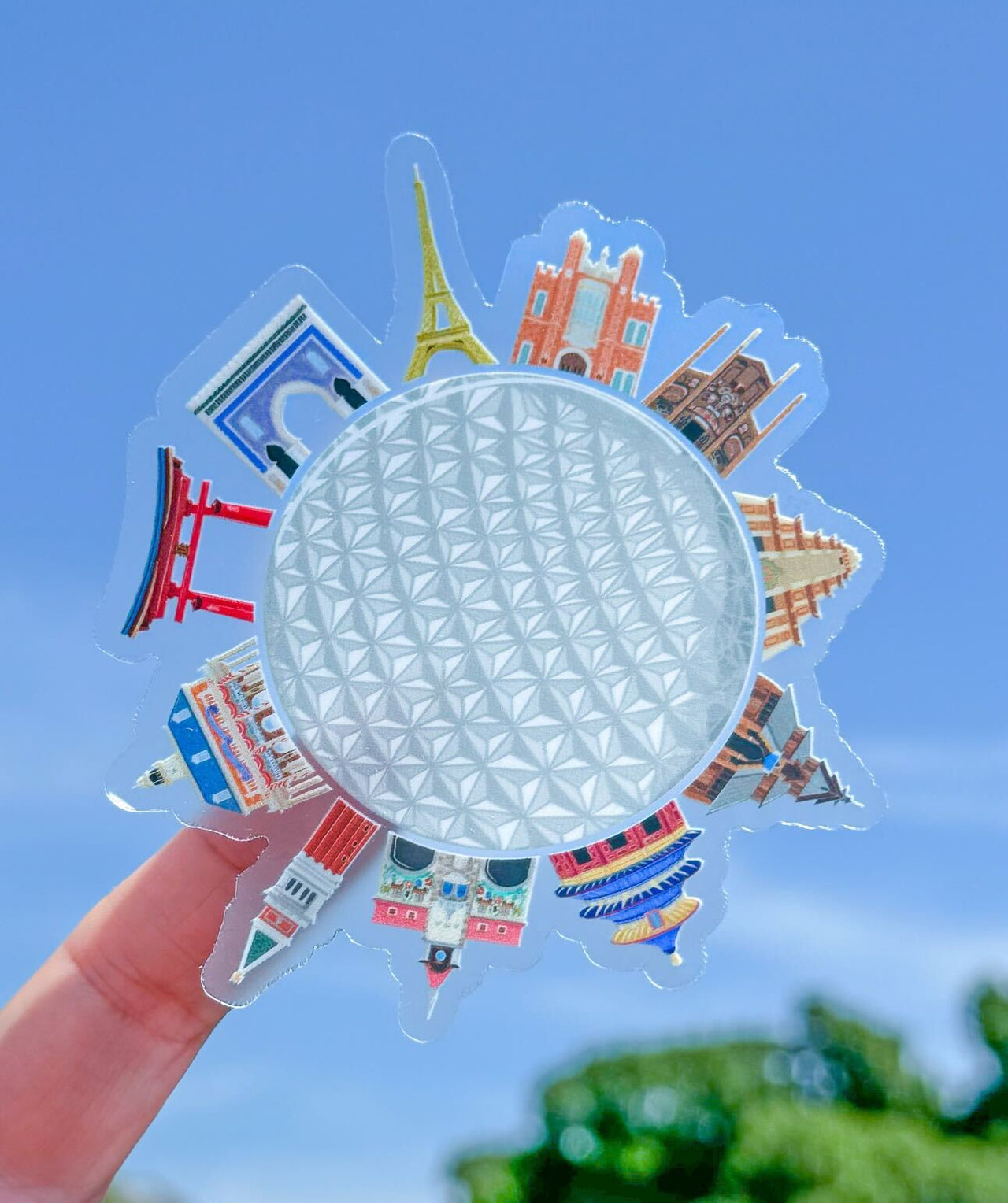 World Showcase Landmarks Sticker