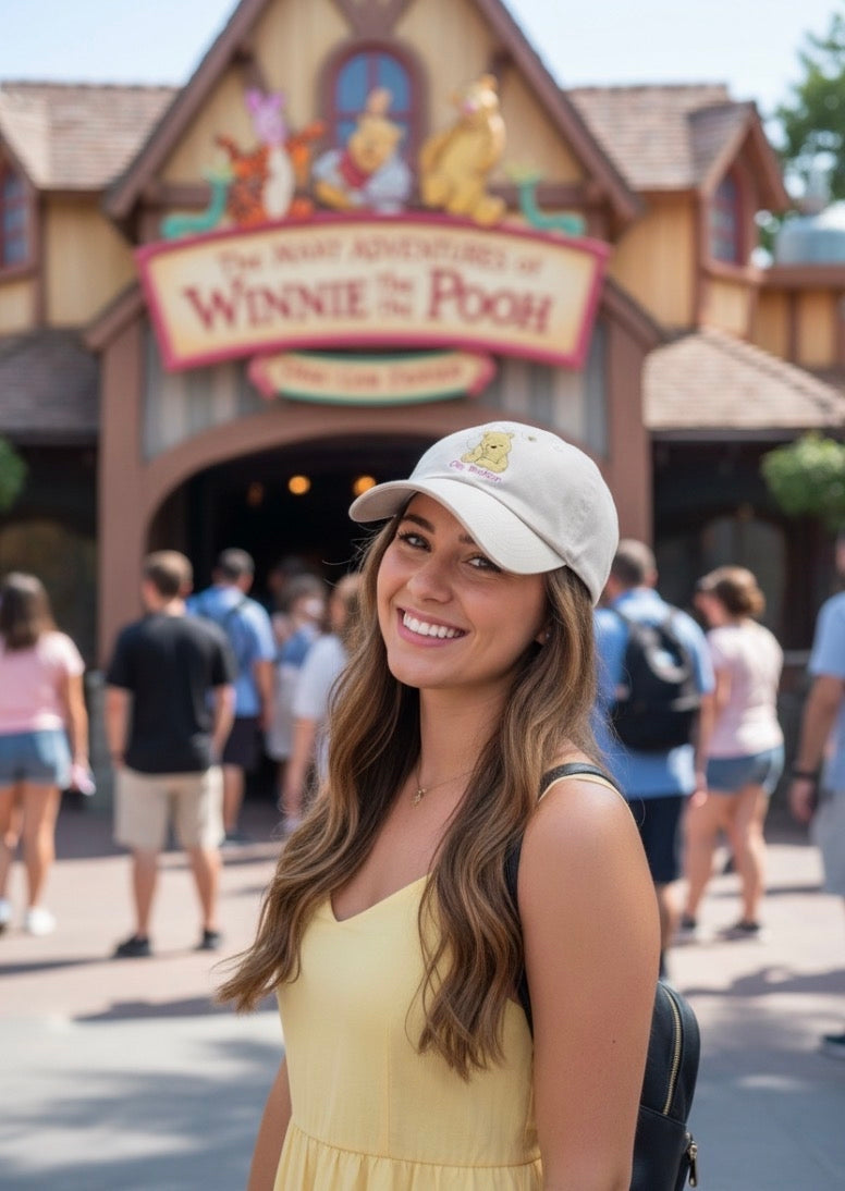 White Embroidered Oh Bother Hat (Pre-Order)