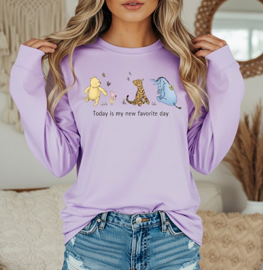 Long Sleeves -Orchid This Is My New Favorite Day    (Pre-Order)