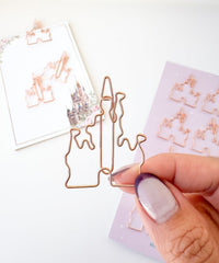 Thumbnail for Set of 8 Castle Paperclip
