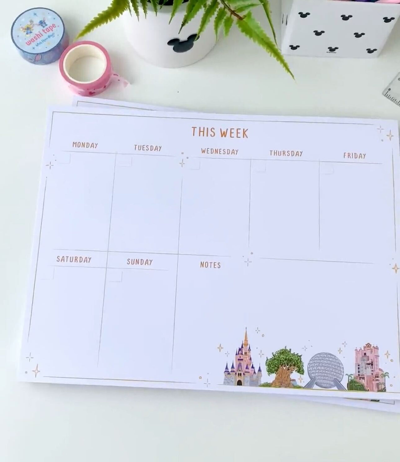 Landmarks Weekly Notepad Planner