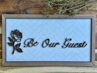Thumbnail for Be Our Guest Wooden Sign (Pre-Order)