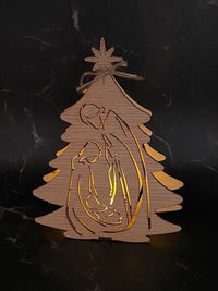 Thumbnail for Nativity Tree with Tea Light  (Pre-Order)