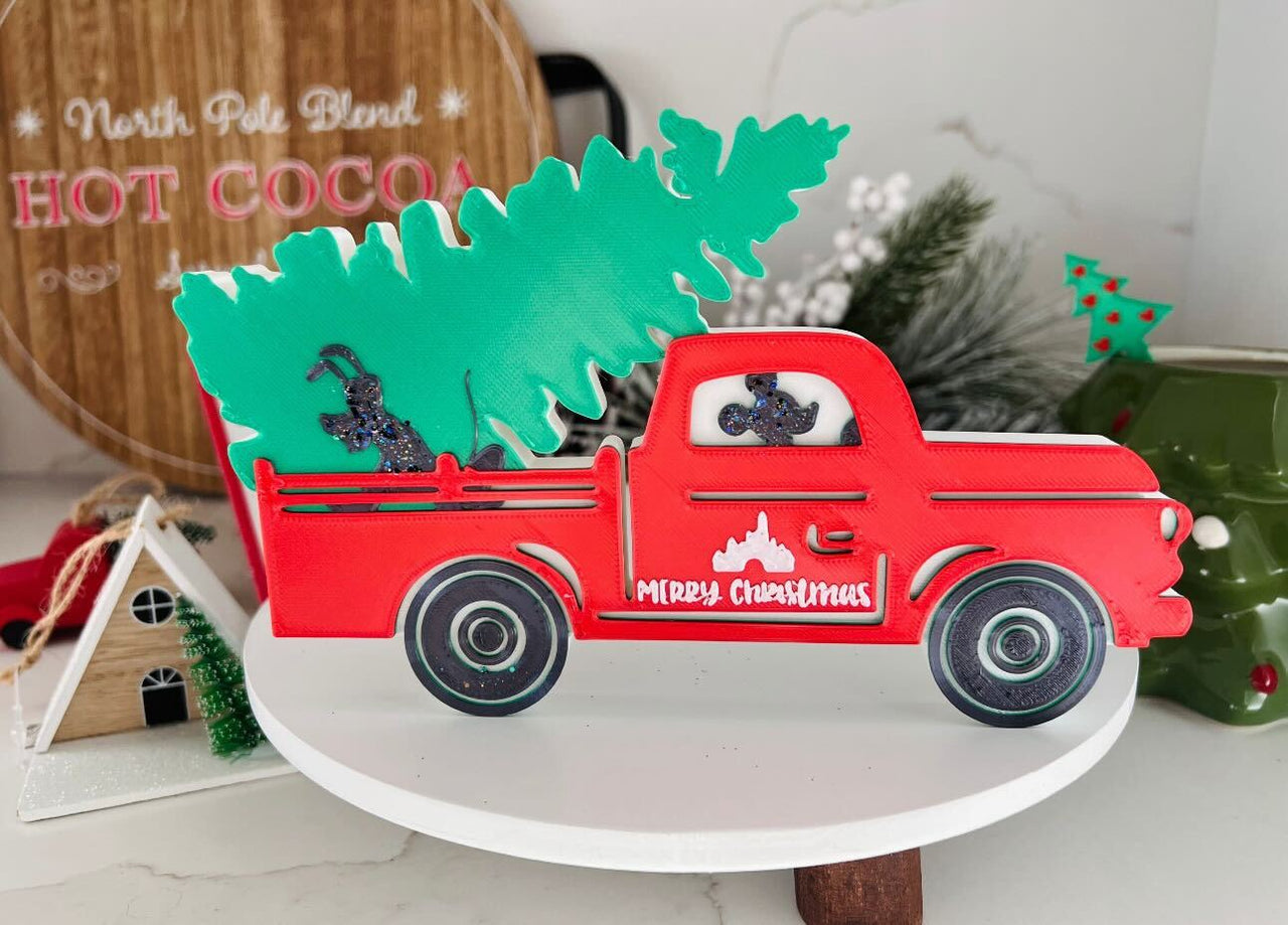 3D Christmas Tree Truck Decor (Pre-Order)