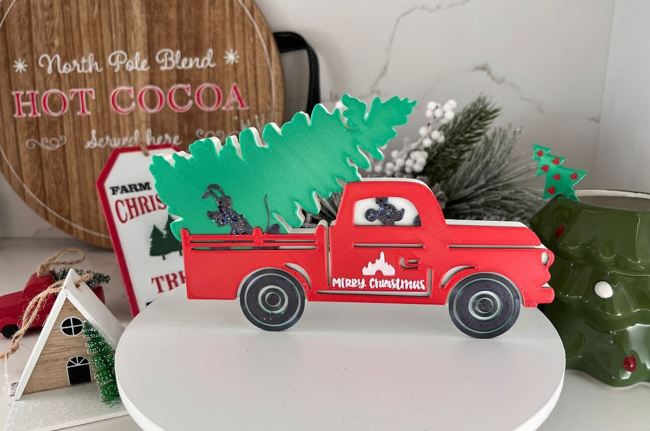 3D Christmas Tree Truck Decor (Pre-Order)