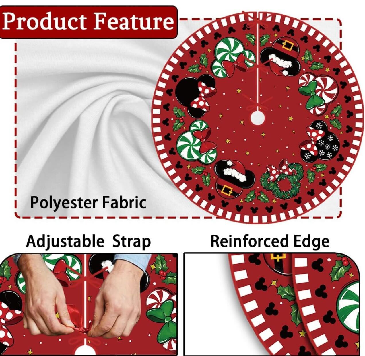 Mouse Magic Christmas Tree Skirt-  (Pre-Order)