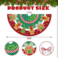 Thumbnail for Gingerbread Christmas Tree Skirt (Pre-Order)