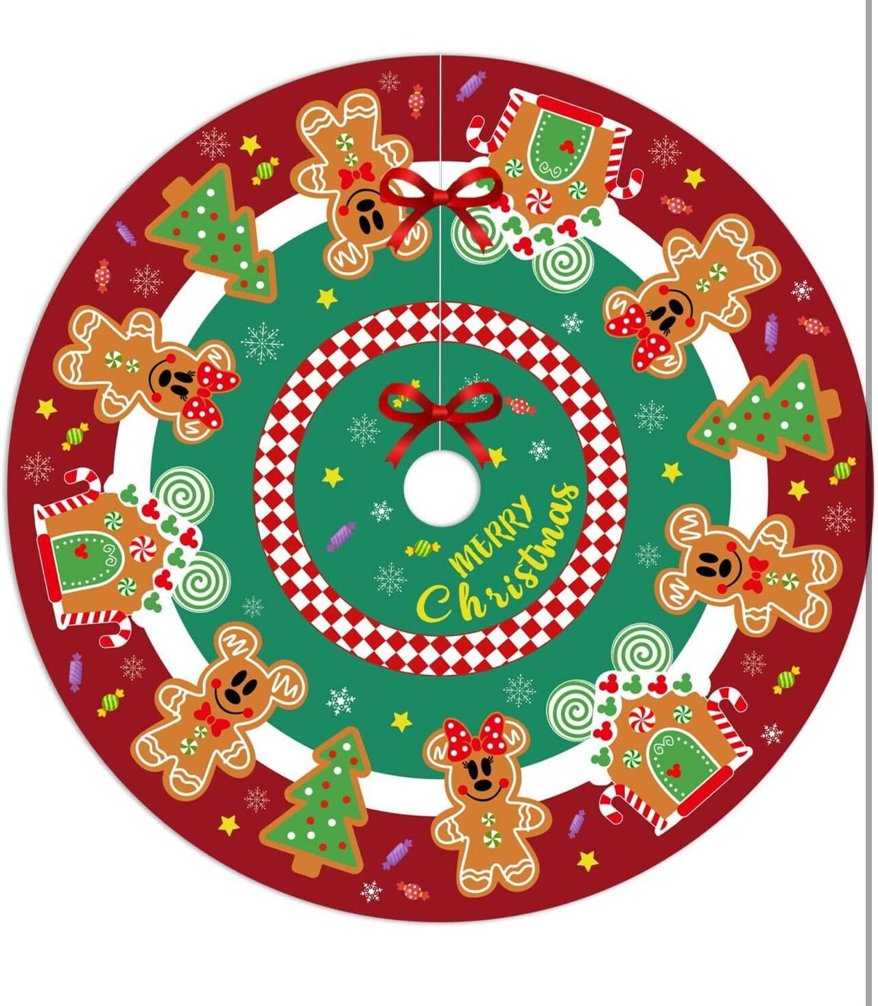 Gingerbread Christmas Tree Skirt (Pre-Order)