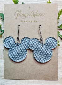 Thumbnail for Dangle Mouse Head Spaceship Earth Earrings (Pre-Order)