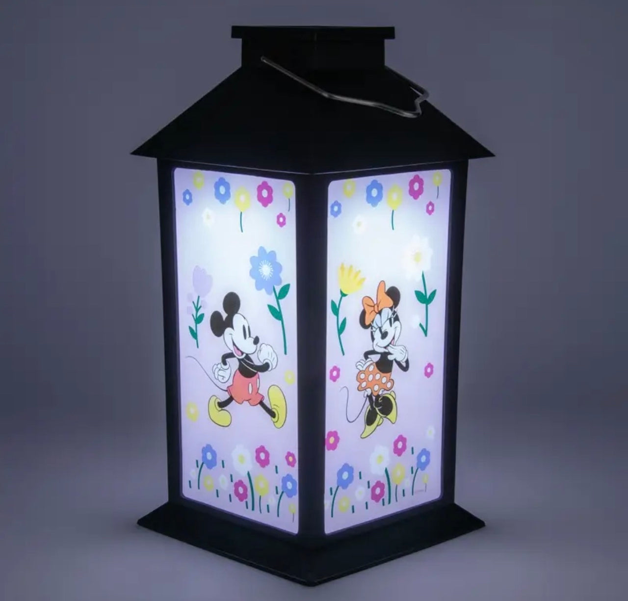Mouse Printed Black Solar Lantern (Pre-Order)