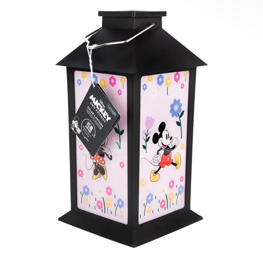 Mouse Printed Black Solar Lantern (Pre-Order)