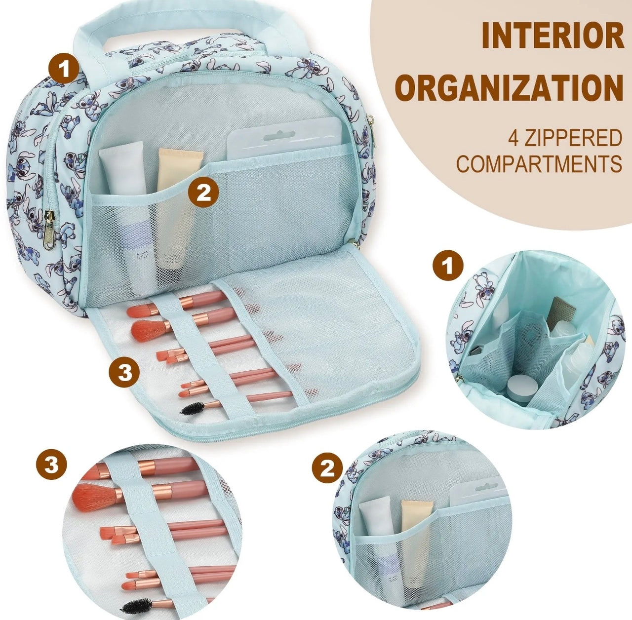 626 Large Organizer Cosmetic Bag  (Pre-Order)