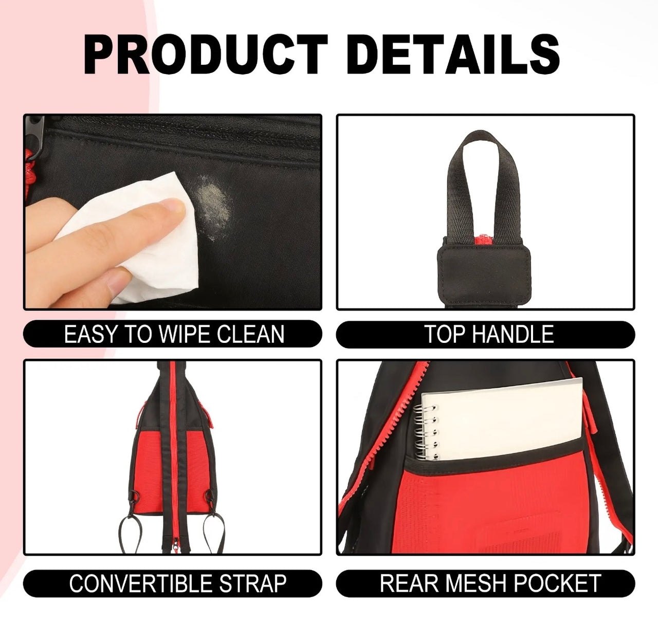 Large Classic Adult Sling Bag with Convertible Strap (Pre-Order)