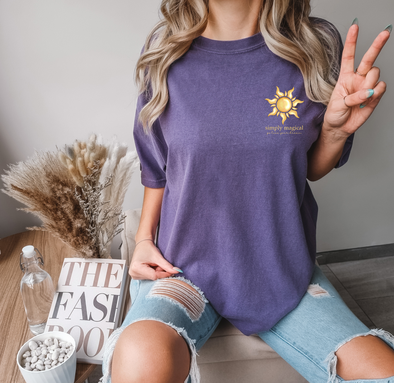 Simply Magical-Go Live Your Dream Grape Tee