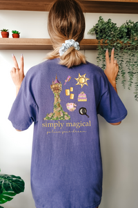 Thumbnail for Simply Magical-Go Live Your Dream Grape Tee