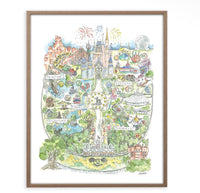 Thumbnail for Watercolor Florida Map Art Print (Pre-Order) by Elizabeth Wade Studios
