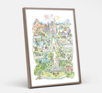 Thumbnail for Watercolor Florida Map Art Print (Pre-Order) by Elizabeth Wade Studios