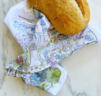 Thumbnail for Florida Theme Park Tea Towel (Pre-Order) by Elizabeth Wade Studios