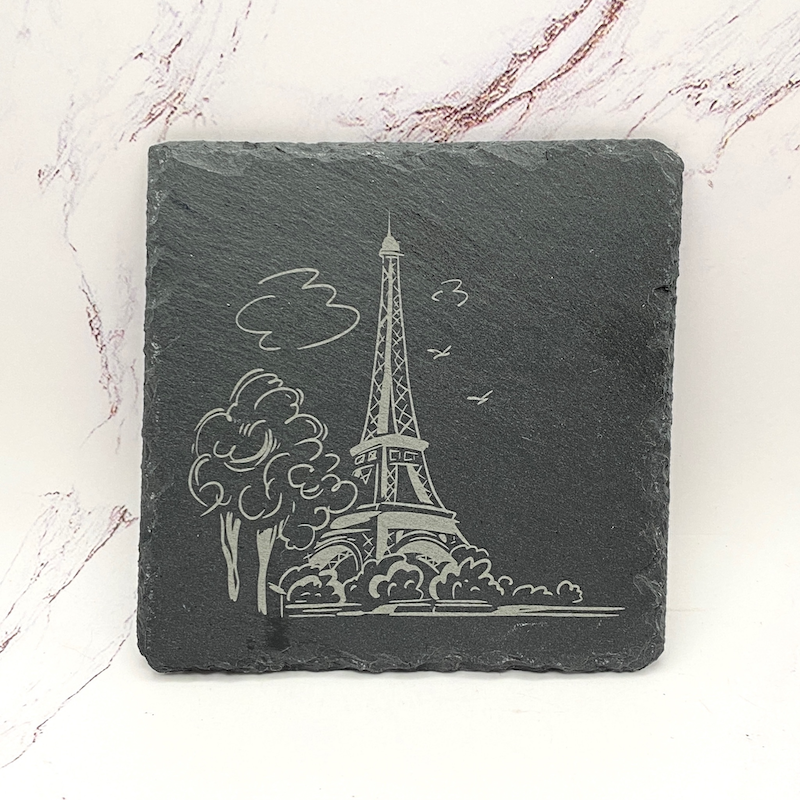 Eiffel Tower Slate Coasters (Pre-Order)
