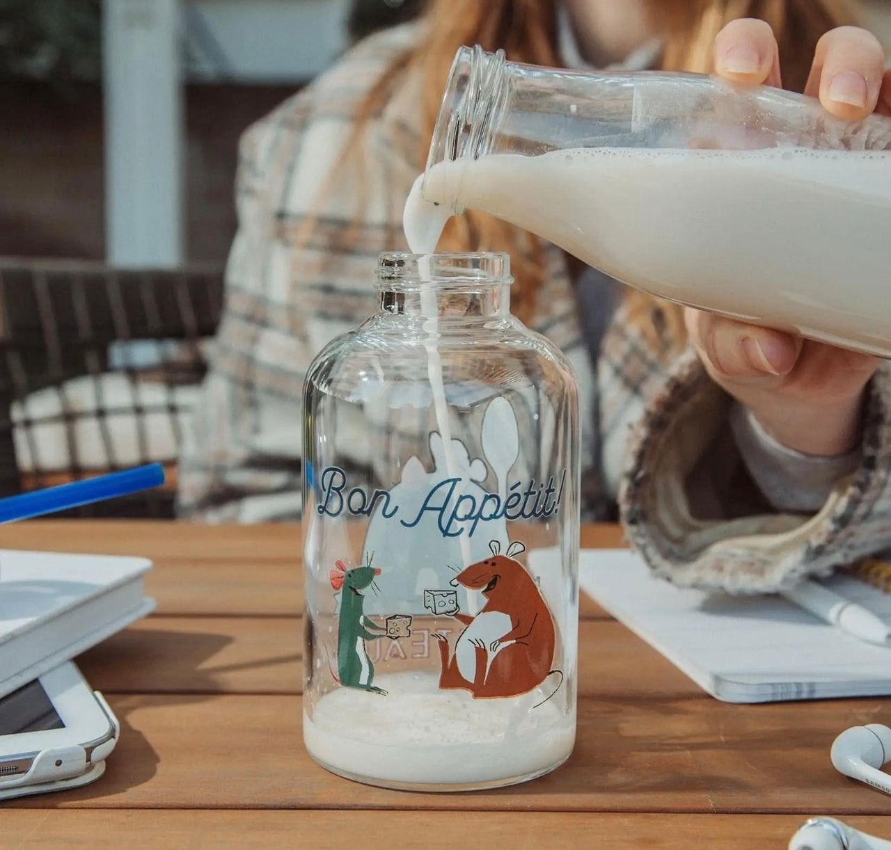 15 oz Gusteau's Glass Milk Bottle (Pre-Order)