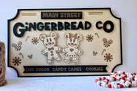 Thumbnail for Main Street Gingerbread Co. Wooden Sign
