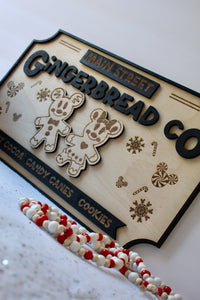 Thumbnail for Main Street Gingerbread Co. Wooden Sign