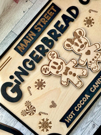 Thumbnail for Main Street Gingerbread Co. Wooden Sign