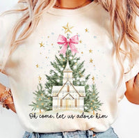 Thumbnail for Ivory Oh Come, Let Us Adore Him Tee (Pre-Order)