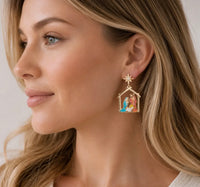 Thumbnail for Nativity Scene Enamel Earrings (Pre-Order)