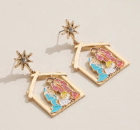 Thumbnail for Nativity Scene Enamel Earrings (Pre-Order)