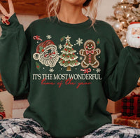 Thumbnail for Crewneck Forest Green Most Wonderful Time Of The Year (Pre-Order)