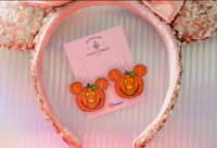 Thumbnail for Hook Mickey Pumpkin Earrings