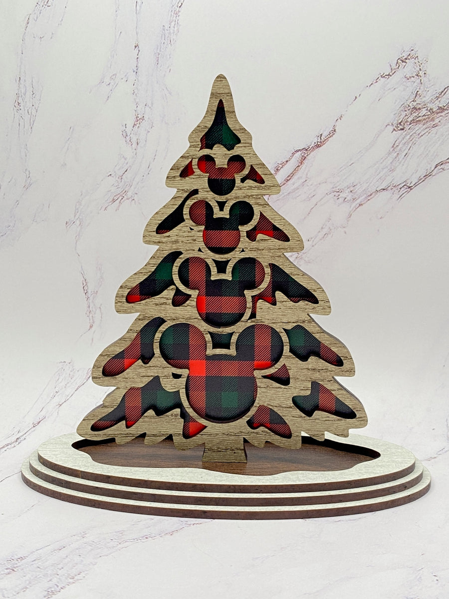 Christmas Plaid Tree Sitter (Pre-Order)